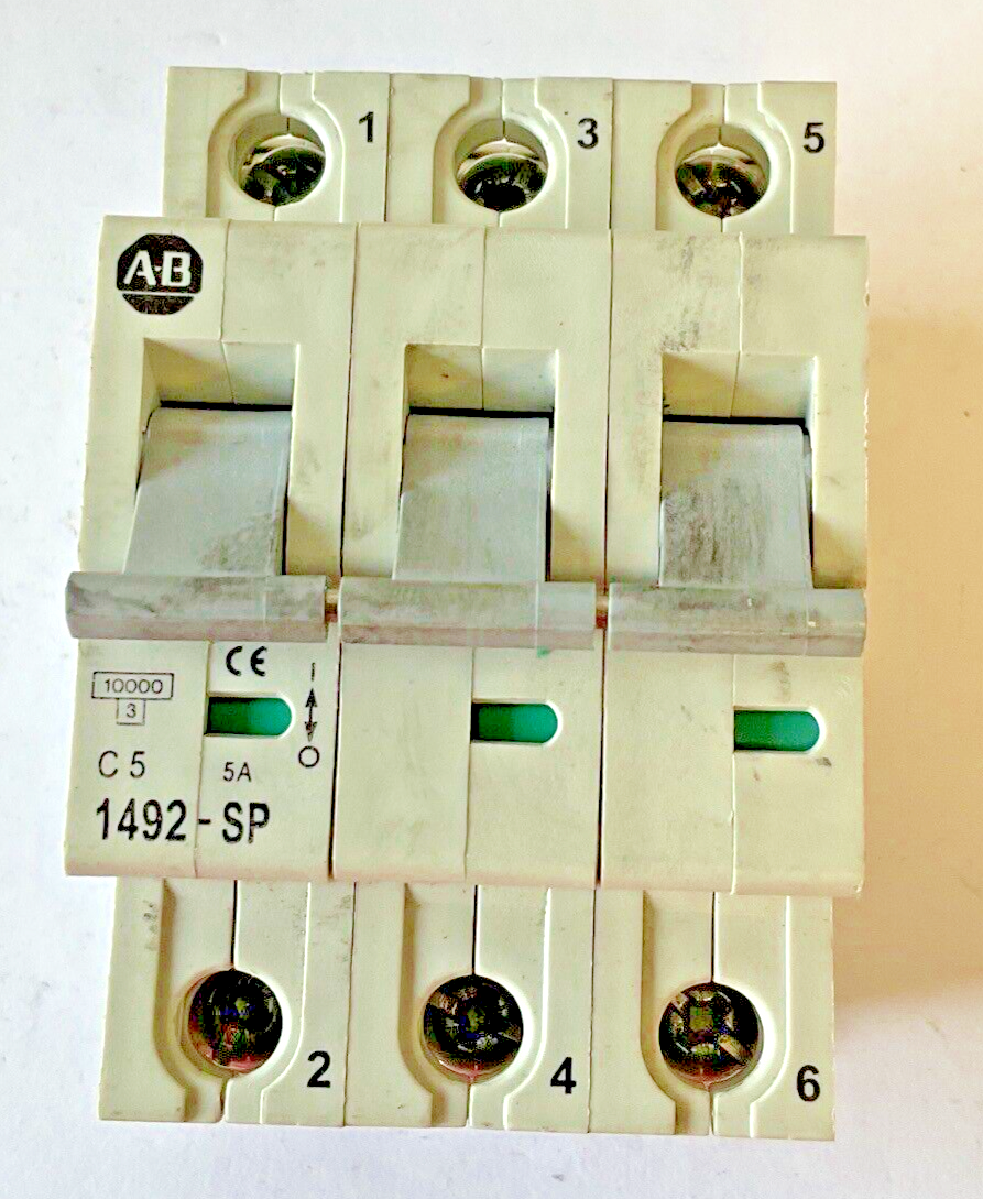 ALLEN BRADLEY 1492-SP3C060/ 1492SP3C050 CIRCUIT BREAKER SER.C 3POLE