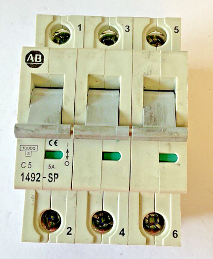 ALLEN BRADLEY 1492-SP3C060/ 1492SP3C050 CIRCUIT BREAKER SER.C 3POLE