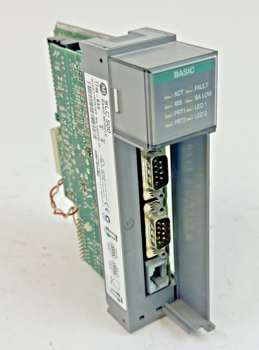 ALLEN-BRADLEY - 1746-BAS SER. C FRN: 6 - SLC 500 BASIC MODULE *NO DOOR*