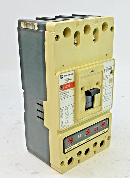 CUTLER-HAMMER - KD3400F - 400A, 3POLE, 600VAC, 250VDC W/ KT3300T 300A TRIP UNIT