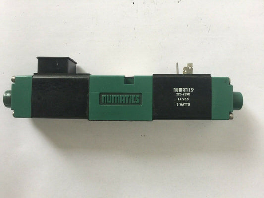 NUMATICS 225-239B SOLENOID VALVE 24 VDC 6.0 WATTS 150 PSIG-AIR