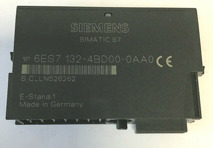 SIEMENS 6ES7 132-4BD00-0AA0 SIMATIC S7 OUTPUT MODULE 24VDC 0.5A ***LOTOF4***