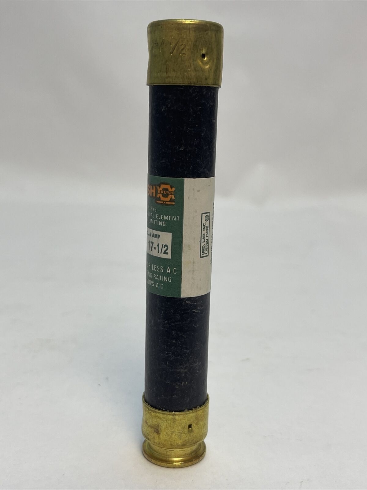 BRUSH/RELIANCE ECSR17-1/2 TIME DELAY CLASS RK5 FUSE 600VAC 17-1/2A (LOT OF 10)