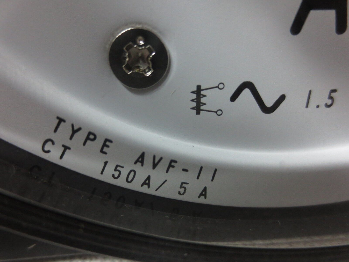 TOYO KEIKI / YASKAWA TYPE AVF-11, NO. CDJ12163 PANEL METER 0-150 - 150A / 5A