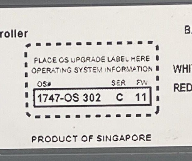 ALLEN BRADLEY 1747-L532 SER E SLC 5/03 16K CONTROLLER 1747-OS 302 SER C FW 11