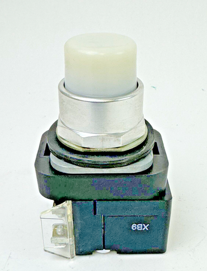 ALLEN-BRADLEY - 800T-QBH2W SER. U -WHITE LED MOMENTARY PUSH BUTTON W/ 800TC-N374