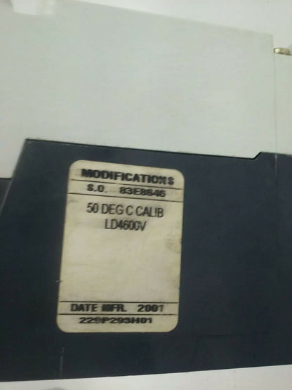 CUTLER HAMMER LD4600V THERMAL MAGNETIC TRIP UNIT CIRCUIT BREAKER 3P 600A 600V