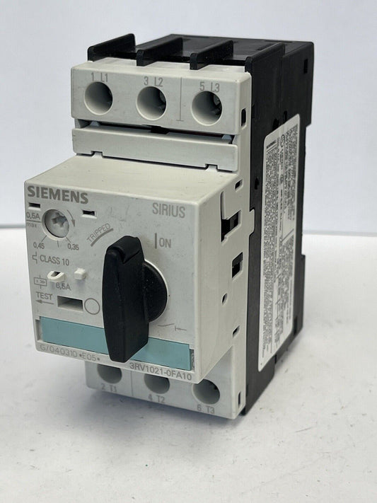 SIEMENS - 3RV1021-0FA10 - CIRCUIT BREAKER / MOTOR PROTECTOR