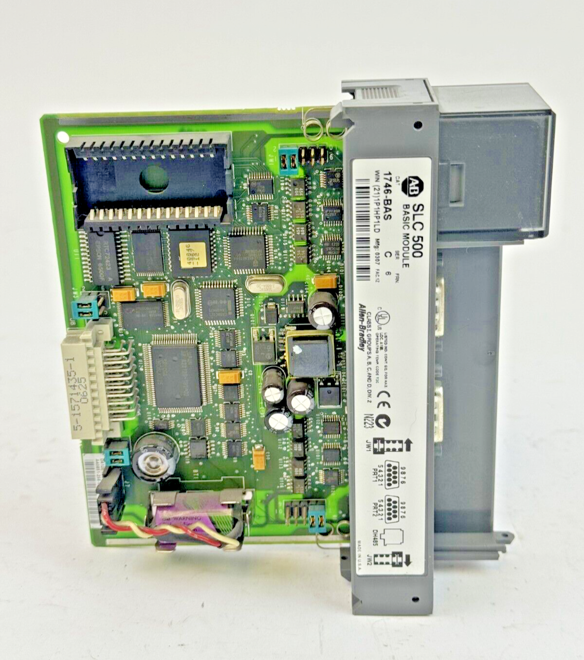 ALLEN-BRADLEY - 1746-BAS SER. C FRN: 6 - SLC 500 BASIC MODULE *NO DOOR*