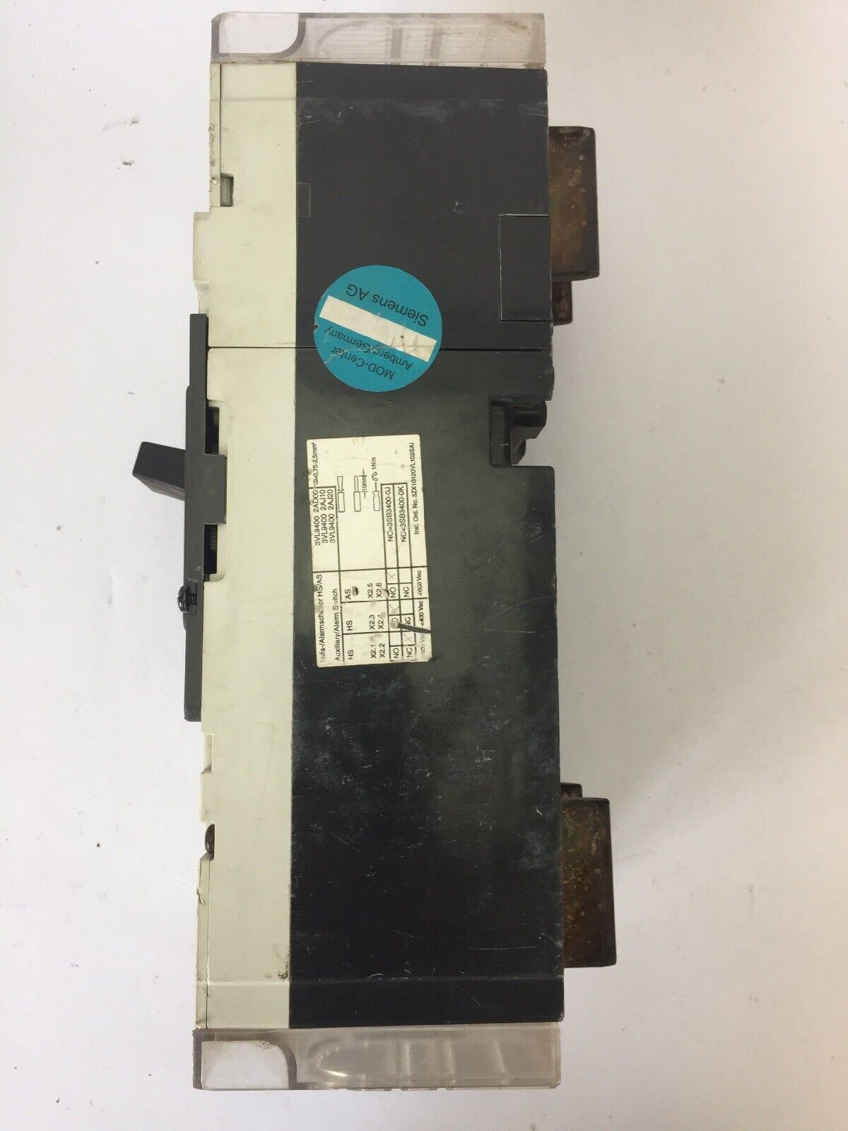 SIEMENS VL400N 3VL4740-1AA34-0AA0 CIRCUIT BREAKER 400A 250VDC 600VAC