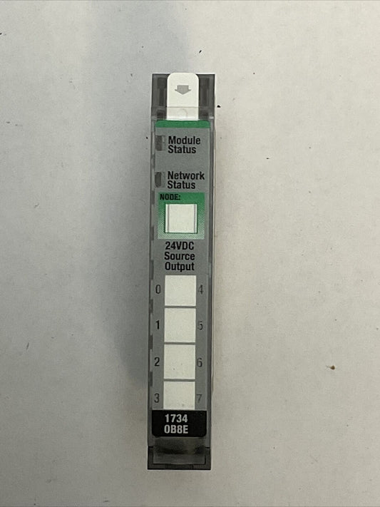 ALLEN BRADLEY 1734-OB8E OUTPUT MODULE SER C FW 3.022