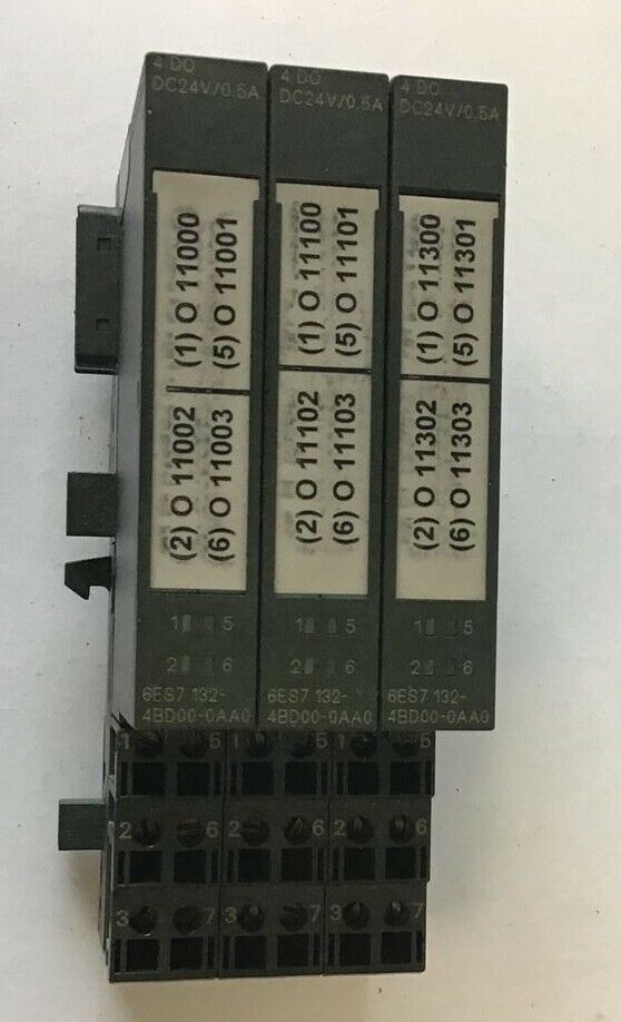 SIEMENS 6ES7 131-4BD00-0AA0 MODULE W/ 6ES7 193-4CB00-0AA0 TERMINAL ***LOTOF3***