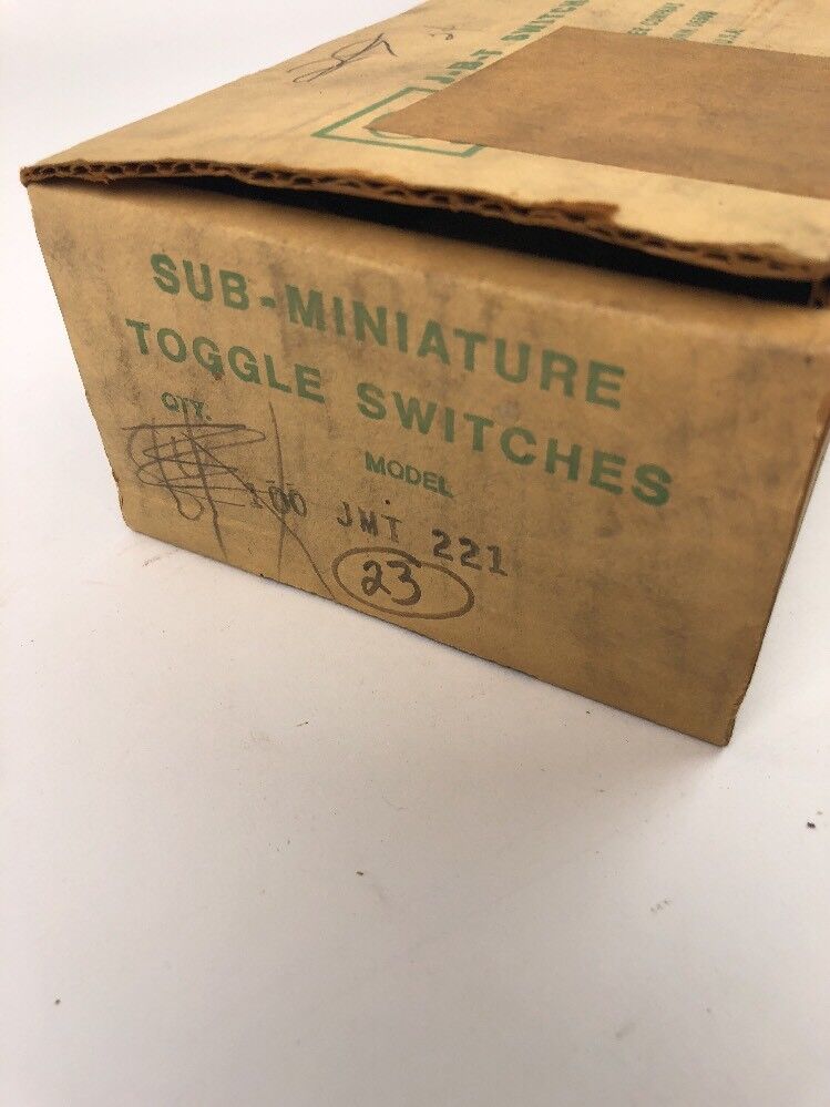 CUTLER HAMMER J-B-T SUB MINIATURE TOGGLE SWITCH JMT-221 (LOT OF 23)