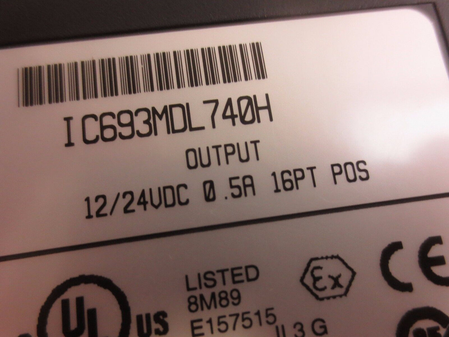 GE FANUC IC693MDL740H - OUTPUT MODULE - 12/24VDC, 0.5A, 16PT, POS