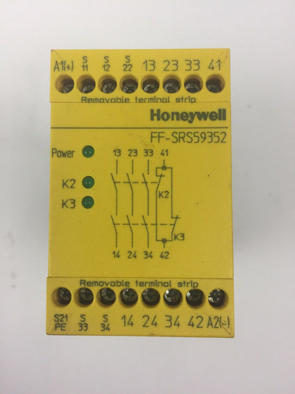HONEYWELL FF-SRS59352 DUAL CHANNEL EMERGENCY STOP MODULE 24VDC