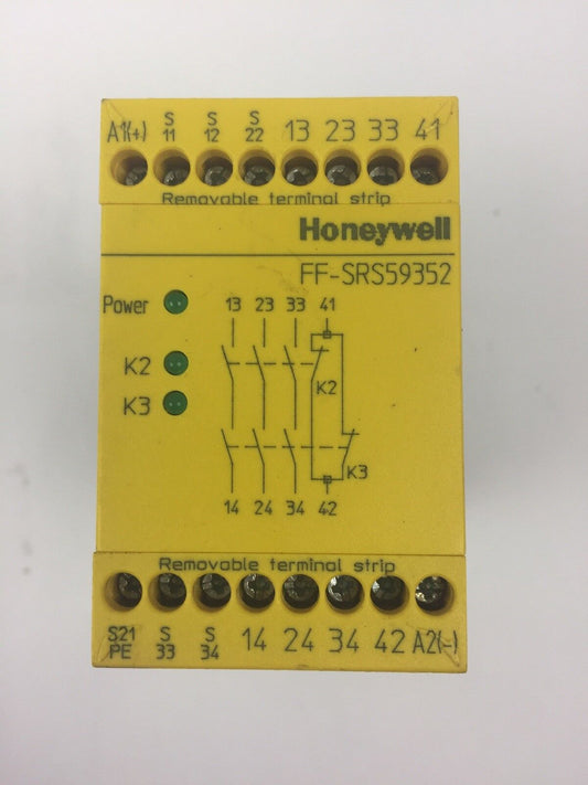 HONEYWELL FF-SRS59352 DUAL CHANNEL EMERGENCY STOP MODULE 24VDC