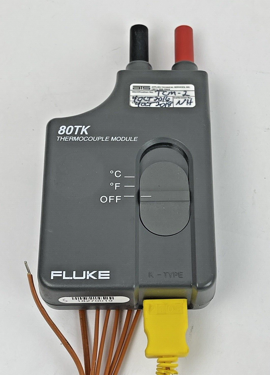 FLUKE - 80TK - THERMOCOUPLE MODULE - THEMOCOUPLE CONVERTER WITH K-TYPE THERMOCOU