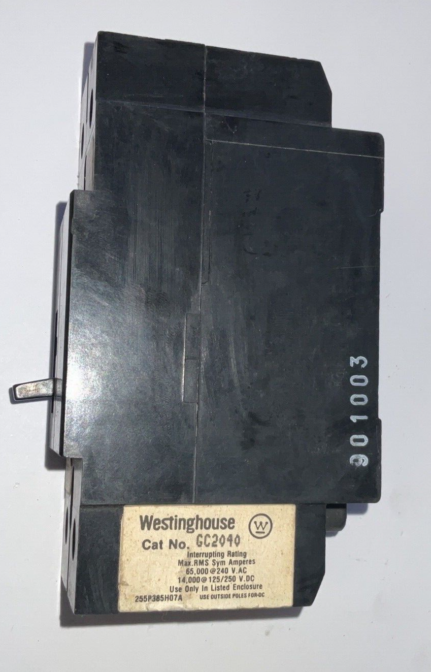 WESTINGHOUSE GC2040 CIRCUIT BREAKER 240VAC 40A 2POLE