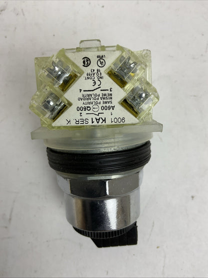 SCHNEIDER 9001KS43BH2 SELECTOR SWITCH BLACK KNOB 3 POSITIONS