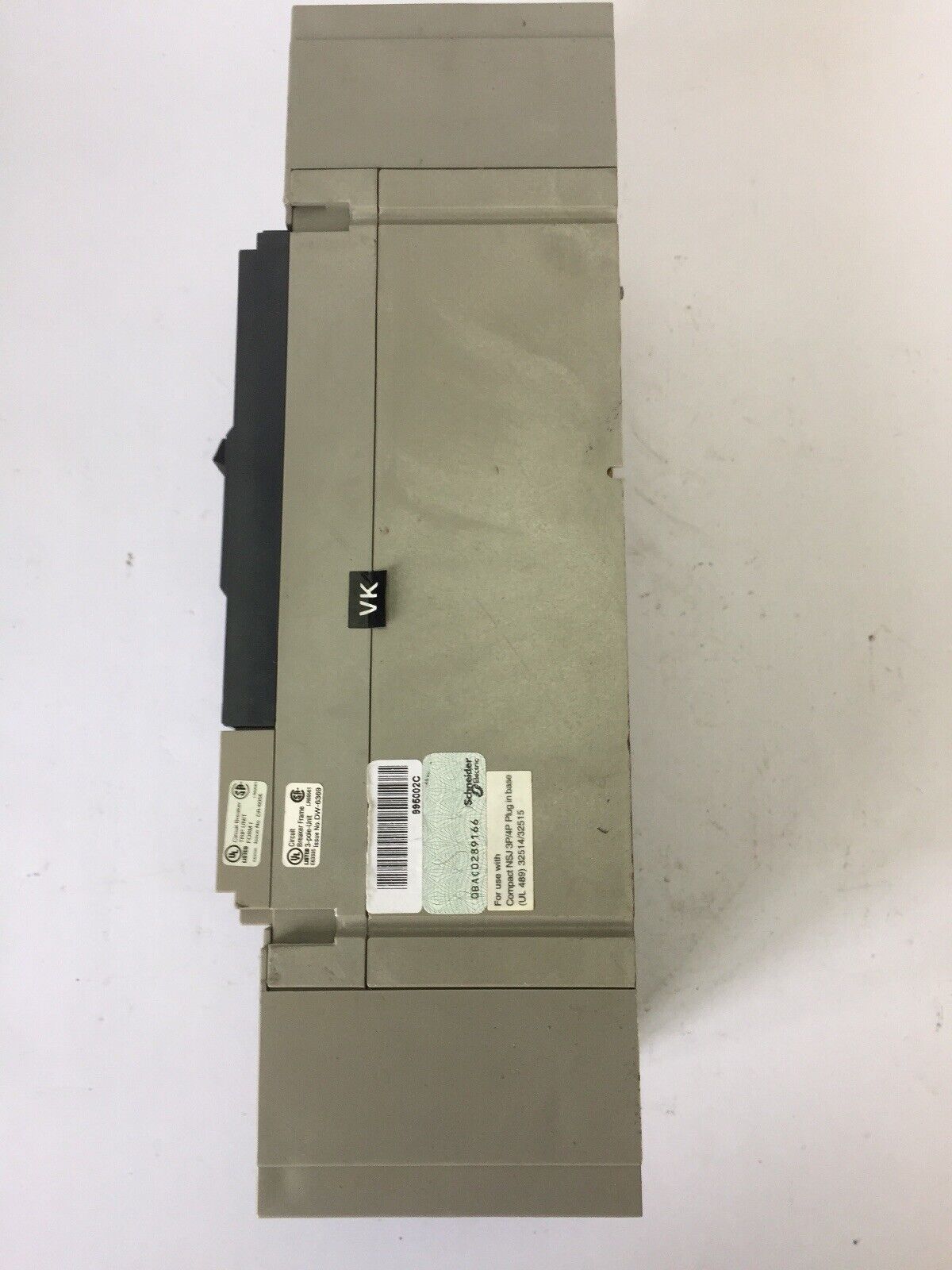 SQUARE D DJL36400E53 POWERPACT CIRCUIT BREAKER 400A 600VAC