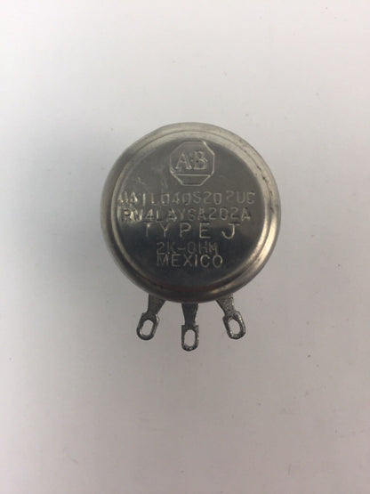 ALLEN BRADLEY JA1LO4OS202UC  POTENTIOMETER 2.0K OHMS 10% TOL