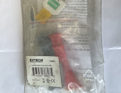 EXTECH TL807C INSULATED ALLIGATOR CLIPS