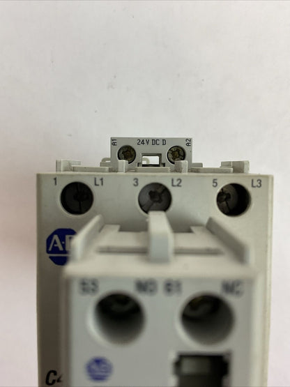 ALLEN BRADLEY 100-C43D*00 CONTACTOR SER A 600VAC 63A 3PH 30HP COIL 24VDC 100-F