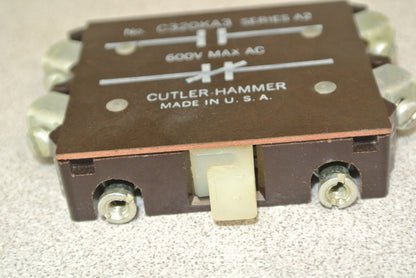 CUTLER-HAMMER C320KA3 AUXILIARY CONTACT / N.O., N.C. / SIZE 1 / 600VAC