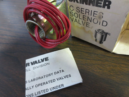 SKINNER C2DB1277 C- SERIES SOLENOID VALVE 110-120V - NEW SURPLUS