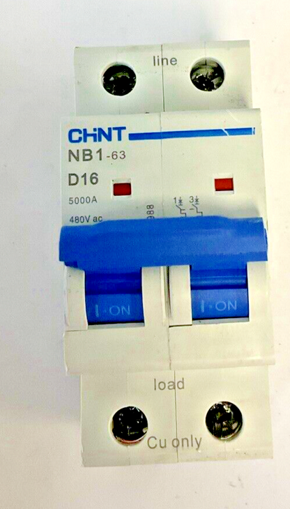 CHINT NB1-63 D16 CIRCUIT BREAKER 480VAC ***LOTOF2***