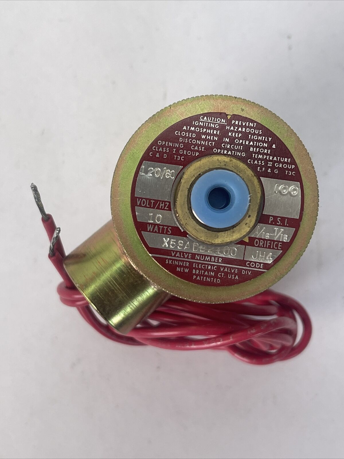 SKINNER X53ADB2100 SOLENOID VALVE 120V 60HZ 100PSI 10WATTS