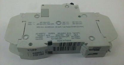 SCHNEIDER ELECTRIC 60110 MULTI 9 C60 BREAKER 1P 10A 240VAC~ 60VDC