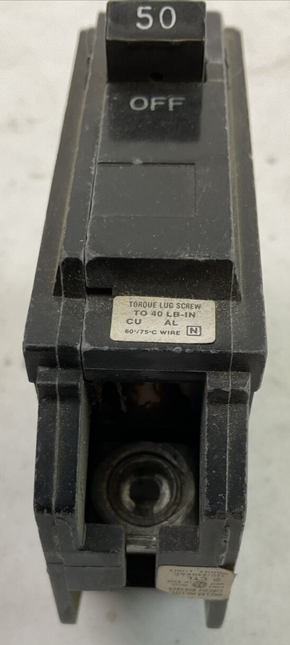 GE THQL1150 50AMP 120/240VAC 1POLE CIRCUIT BREAKER (LOT OF 6)