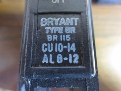 BRYANT B115 CIRCUIT BREAKER 15A - LOT of 10