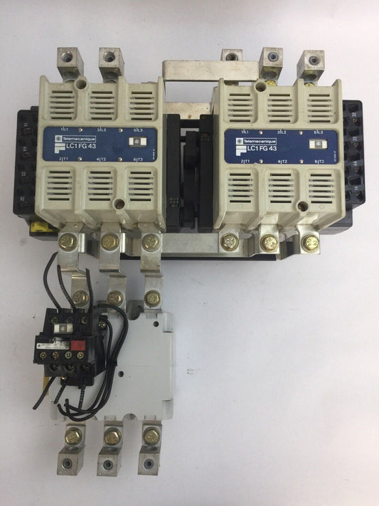 TELEMECANIQUE LC1FG43 REVERSING STARTER  COIL 115-120V LR F200