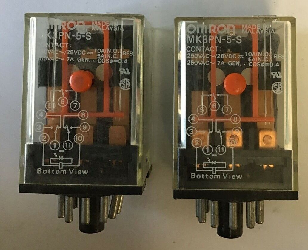OMRON MK3PN-5-S RELAY 250VAC/28VDC 10A ***LOTOF2***