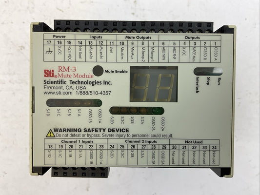 STI 43983-0010 RM-3 MUTE MODULE INPUT 24VDC