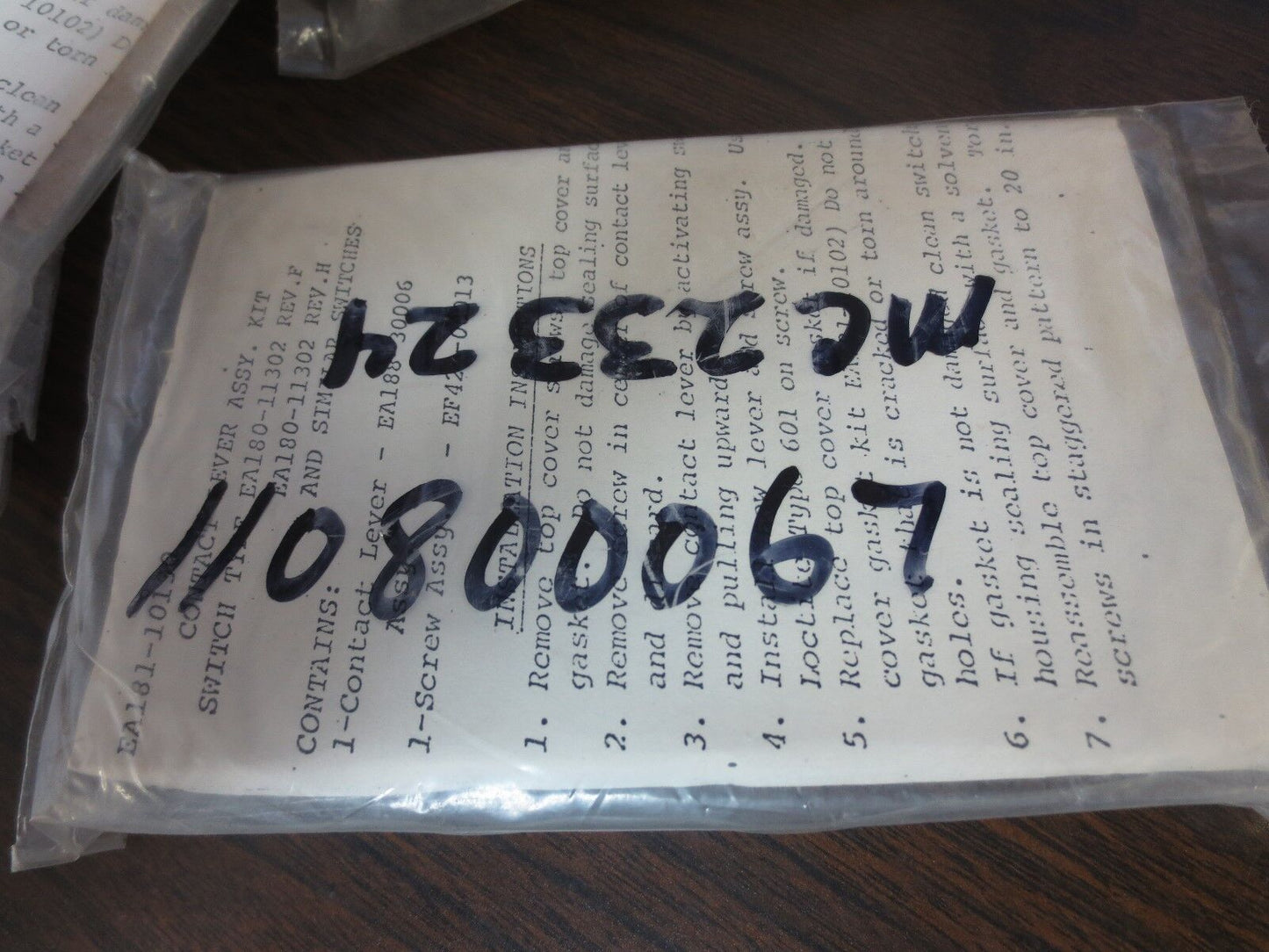 NAMCO EA181-10130 CONTACT LEVER ASSY KIT for EA180-11302 Rev. F, H - NEW SURPLUS