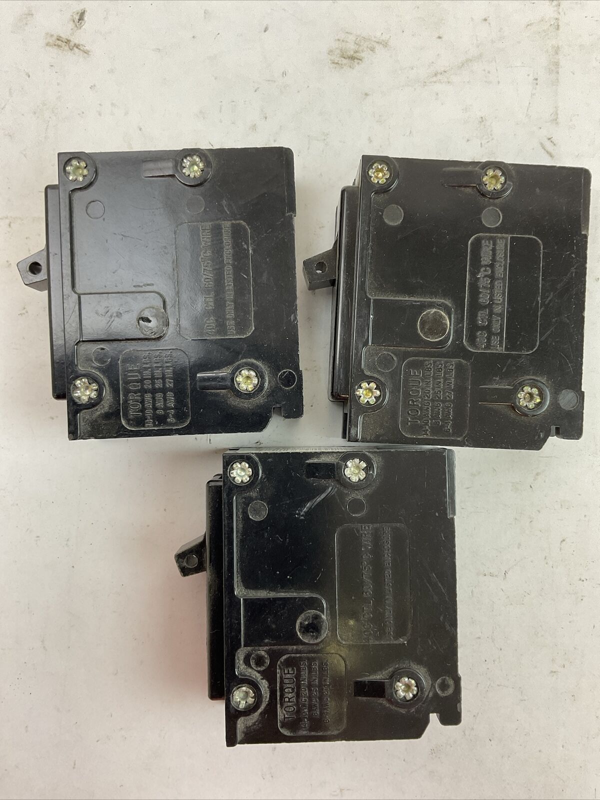 CUTLER HAMMER BR120 CIRCUIT BREAKER 120/240VAC 20AMP 1POLE (LOT OF 3)