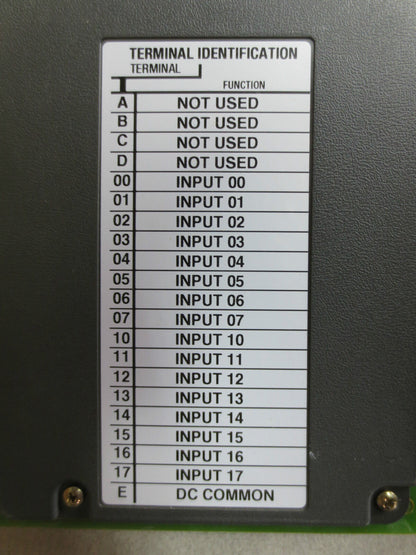 ALLEN-BRADLEY 1771-IBD/B INPUT MODULE 10-30VDC - Rev. F01