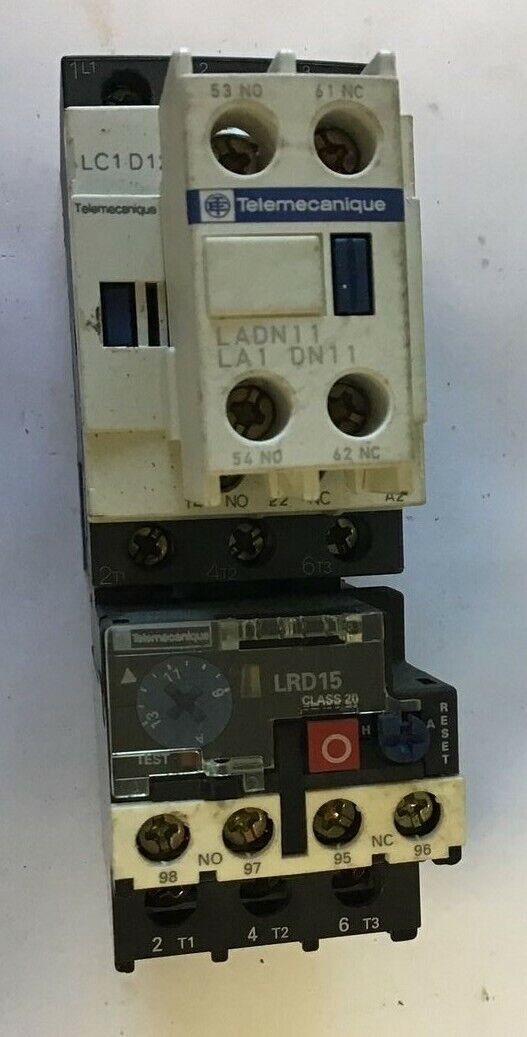 TELEMECANIQUE LC1D12/ LADN11 LA1 DN11/ LRD15 CONTACTOR