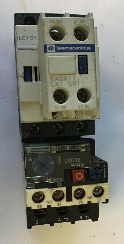 TELEMECANIQUE LC1D12/ LADN11 LA1 DN11/ LRD15 CONTACTOR