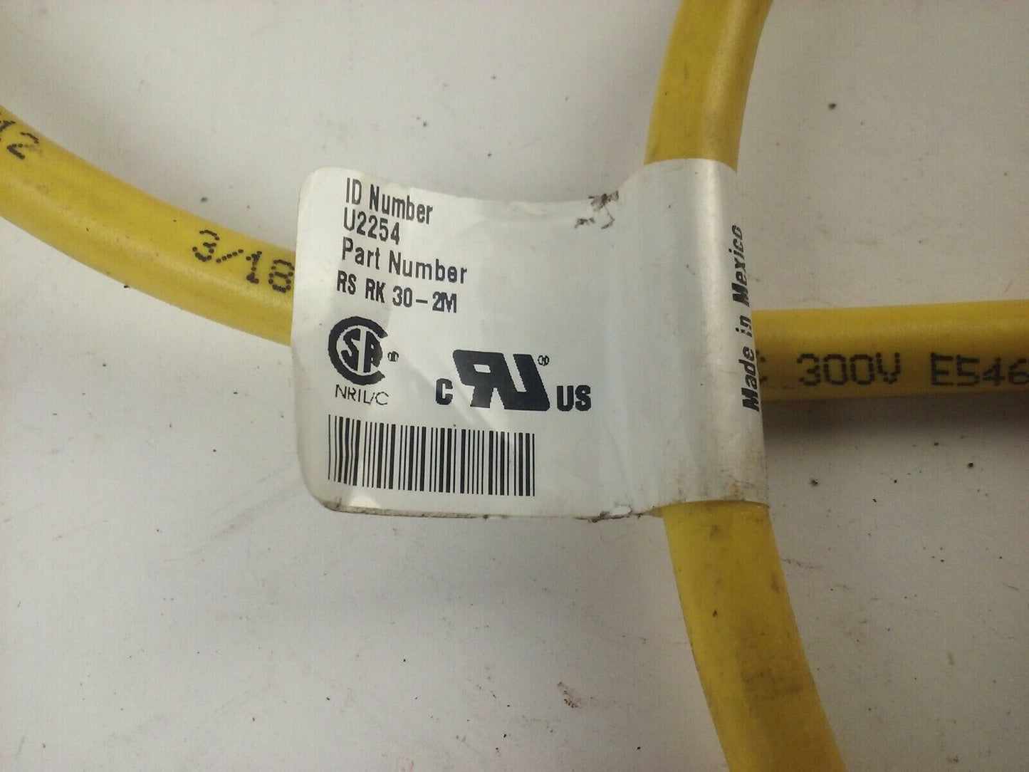 TURCK RS RK30-2M  U2254 MINI-FAST CORDSET - 300V