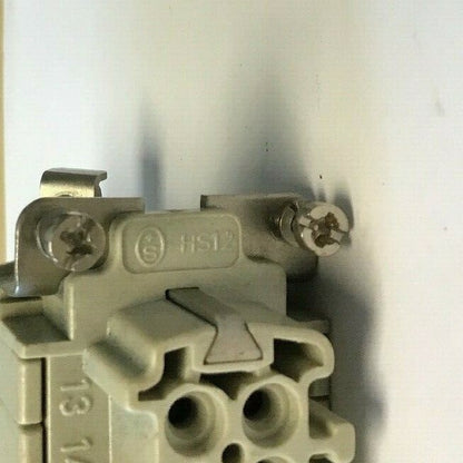 HARTING HS12 "FEMALE" 16A 380V / HAN E AV TERMINAL BLOCK CONNECTOR 600V