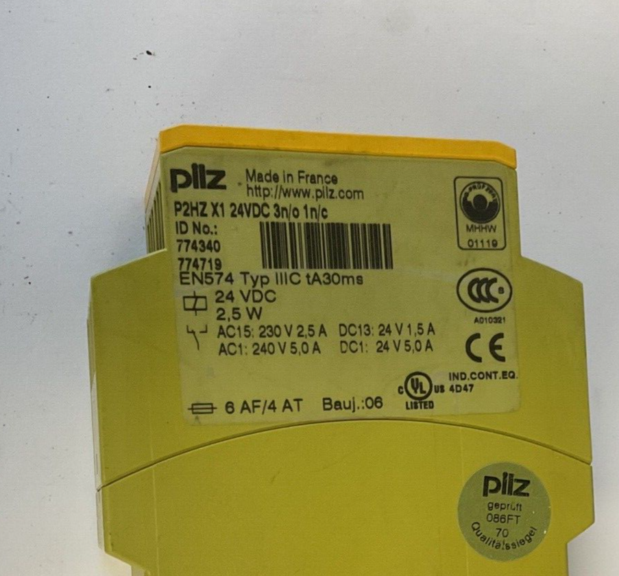 PILZ P2HZ X1 SAFETY RELAY 24VDC 3N/O 1N/C
