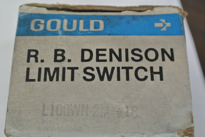 R.B. DENISON L100WN-2M LIMIT SWITCH 600V MAX GOULD / TELEMECANIQUE NEW SURPLUS