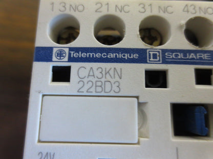 TELEMECANIQUE CA3KN22BD3 CONTROL RELAY - 600VAC, 10A