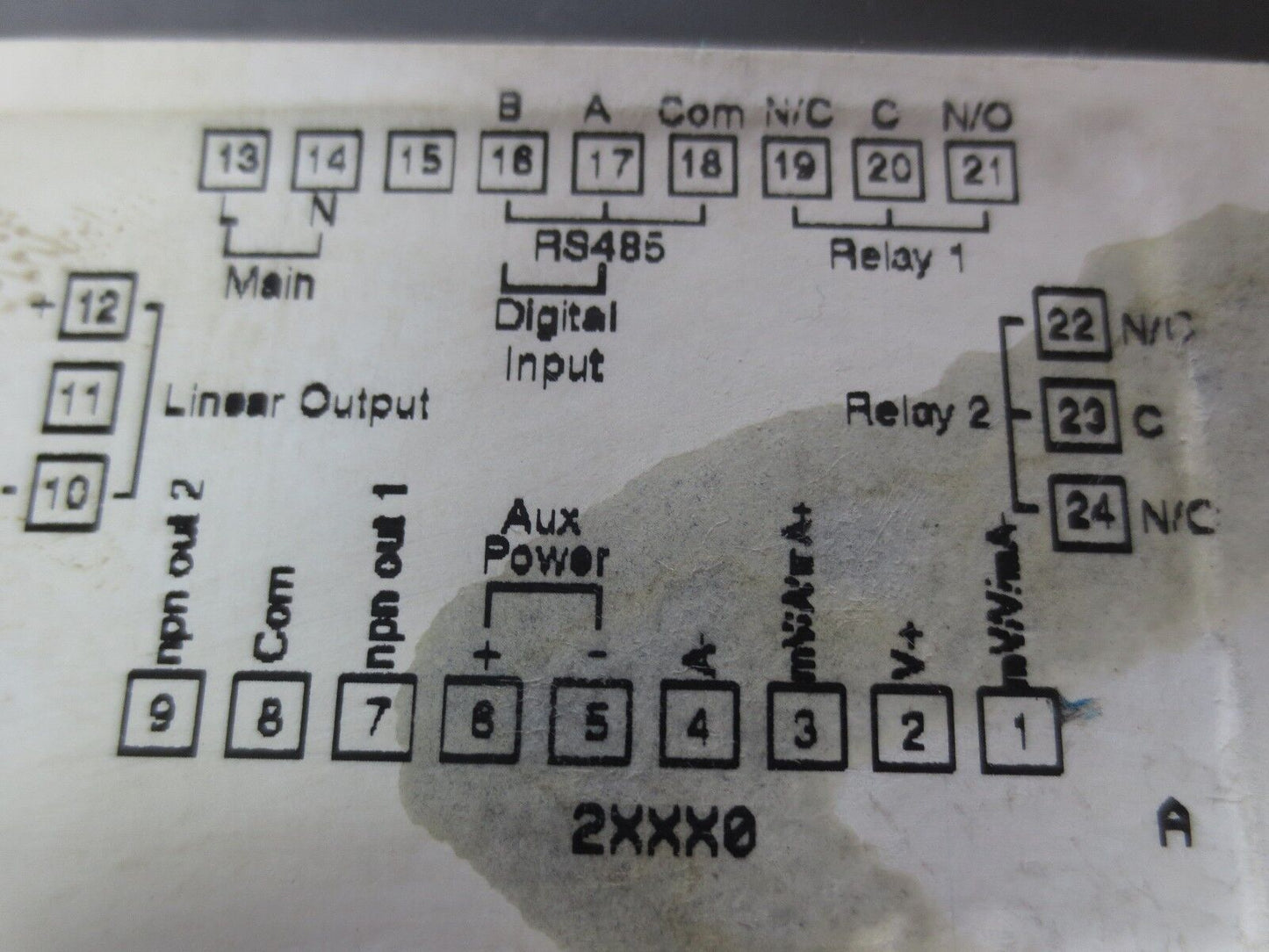 VEEDER-ROOT S628-20000 DC PROCESS INDICATOR - 90-264VAC, 50/60Hz