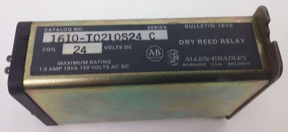 ALLEN BRADLEY, 1610-T0210S24, SER. C,DRY REED RELAY, 24VDC, 1A, 15VA, 150V AC/DC