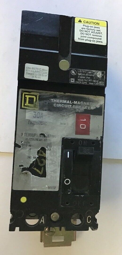 SQUARE D FA22030AC CIRCUIT BREAKER 30AMP SER.2